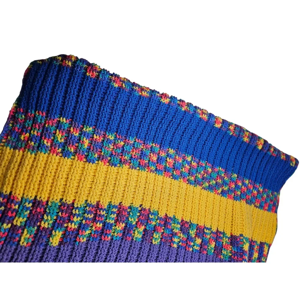 Handmade crochet throw